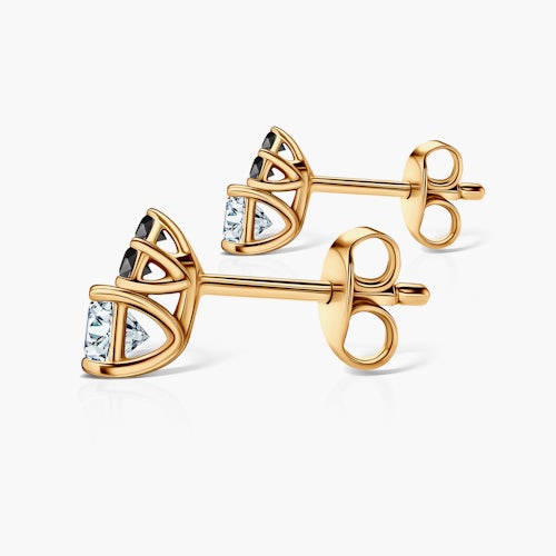 Kolczyki Fairytale: złote, białe szafiry